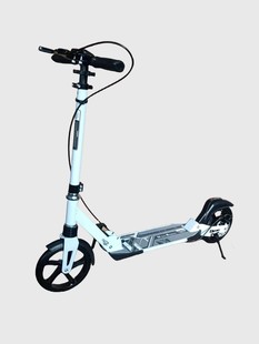Export foreign trade double shock-absorbing aluminum brake pads adult scooter children and adolescents two large wheels folding scooter