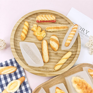 Creative mini bread silicone mold chocolate cake baking decoration mold DIY drop glue clay kneading mold