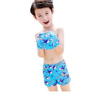 Summer children's swimming trunks boy's swimming trunks cartoon flat pants moving big children's man children's swimming cap juvenile hot spring wholesale