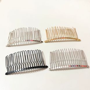Diy металлический прическа Древний стиль расческа свадебный головной убор аксессуары 20 зуба расческа аксессуары для волос невесты