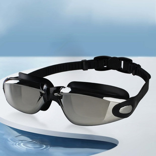 New electroplating swimming goggles silicone waterproof anti-fog HD swimming goggles adult men and women swimming glasses factory wholesale