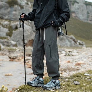 Three-proof spring and autumn quick-drying toe mountain loose casual pants assault pants new fashion brand functional sports men's outdoor