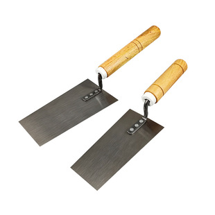 Wooden handle ash spoon plaster trowel trowel painters Mason cement mason iron plate small shovel blade small iron plate ash spoon