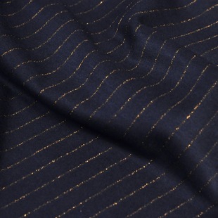 Wool Bronzing Vertical Stripe Knitted Suit suit Stretch Pants Fabric Fabric Fabric