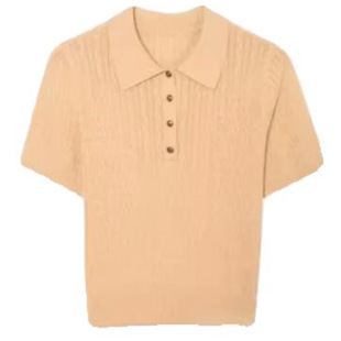 2024 Summer New Women's Elegant All-match Simple POLO Collar Knitted Shirt Short Sleeve Top 1F4933271