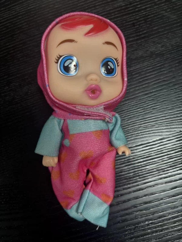 Интерактивная кукла CryBabies с розовыми волосами с соской и бутылочкой