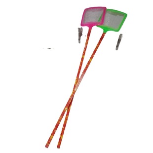 Metal mesh fly swatter long rod fly swatter bamboo rod steel wire mesh fly swatter fly swatter not messy steel mesh fly swatter