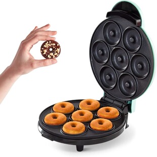 Mini Donut Maker для домашнего использования с электрическим подогревом мини-пончик для завтрака машина для тортов DIY