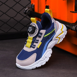 Boys' sneaker Spring and Autumn 2024 New Boys Breathable sneaker Mesh Shoes for Primary School Students