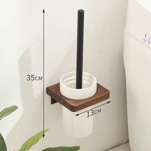 Walnut Towel Rack Bathroom Rack Non-perforated Toilet High-end Toilet Toilet Solid Wood Bath Towel Rack