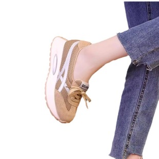 Explosions mesh sneaker women's 2024 new summer breathable temperament women's shoes German training shoes thick-soled dad shoes tide