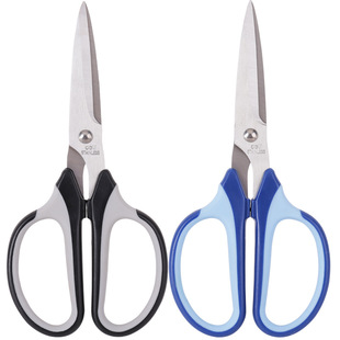 Deli 6001 Scissors Office Life Household Paper Cutter Stainless Steel Paper Cutter Rubber Handle Art Scissors