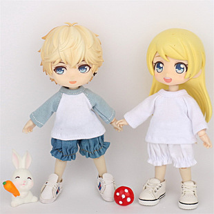 ob11 doll clothes Super Multi-color clothes long sleeve inner basic color matching T-shirt 12 bjd doll clothes
