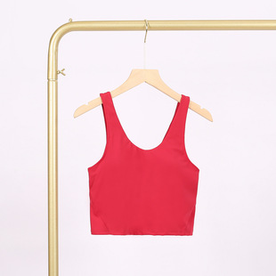 Lulu Same as Original Standard AlignTank Deep U Sports Vest Naked Bra Beautiful Back Shock-proof Push-up Yoga Top