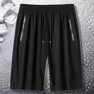 Summer New All-match Loose Sports Casual Shorts Pocket Zipper Loose Waist Off-wear Half-length Pants 1/2