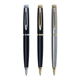 Stainless Steel Business Metal Rotating Ballpoint Pen Rotating Neutral Pen Advertising Gift Ballpoint Pen Printable LOGO