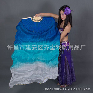 Direct selling belly dance fan 1.2 meters 1.5 meters 1.8 meters Silk Dance long fan performance props 1