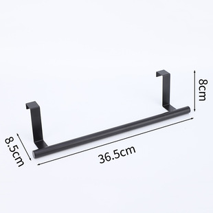 Cross-Border Hanging Stainless Steel Single Pole Towel Rack Hanging Rod Cabinet Door Back Hanging Rack Punch-Free Rag Rack Door Hanging