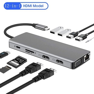 8 в 1 док-станция type-c в HDTV сетевая карта pd ноутбук док-станция Hub концентратор MUI