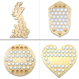New GOLF rack wooden GOLF BALL decorative creative silhouette display rack functional rack punch-free