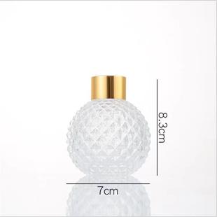 Nordic style glass aromatherapy bottle transparent simple glass home aromatherapy bottle empty bottle office big belly aromatherapy bottle