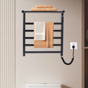 Stainless steel intelligent electric towel rack household bathroom drying dehumidification antibacterial drying rack towel rack wholesale
