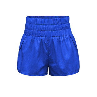 Spring and summer new European and American women's Amazon home elastic high waist shorts yoga quick-drying sports shorts