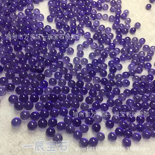 Light Beads Round Beads Plain Round Beads Artificial Gemstones Loose Stones Zircon Cubic Zirconia Colorful Ready Stock 4-50 mm