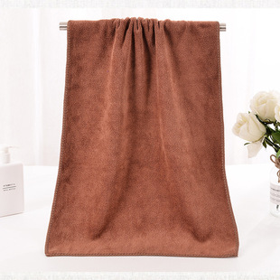 Microfiber towel 35*75 thick velvet easy absorbent car towel beauty salon clean dry hair towel wholesale