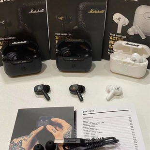 Маршалл MARSHAL MINOR ANC Беспроводная Bluetooth-гарнитура с шумоподавлением спортивные наушники-вкладыши M4