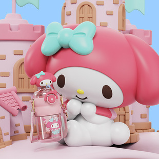 Детская чашка для воды Sanrio для девочек большой емкости и высокой стоимости