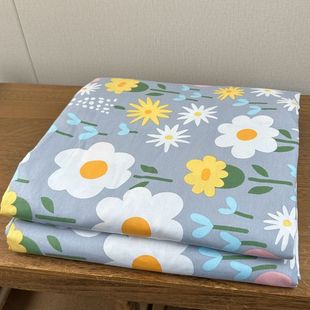Handle% Cotton Bed Sheet Twill Pastoral Style Cotton Floral Single Double Fresh and Soft Household Sheets
