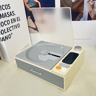 New Retro CD Player Album CD Player CD Music Player Portable Bluetooth Sound Speaker Birthday Gift