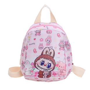 LABUBU Cute Children's Bag New Kulomi Backpack Lightweight Kindergarten Casual Schoolbag for Boys and Girls Cross-border