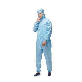 Han Shield Hd-Bcp1069 Hooded One-Piece Anti-Static Overalls Blue