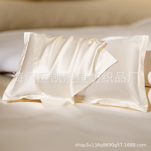 Hot cross-border foreign trade pillowcase silk pillowcase satin ice silk pillowcase double-sided imitation silk pillowcase manufacturers wholesale