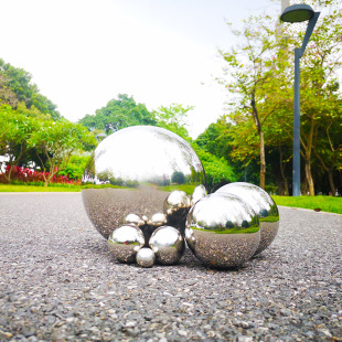 304 stainless steel hollow ball mirror ball stair handrail home decoration ball metal floating ball steel ball