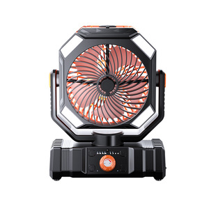 Camping fan portable ultra-long battery life usb charging high wind outdoor camping fishing hanging tent shaking head