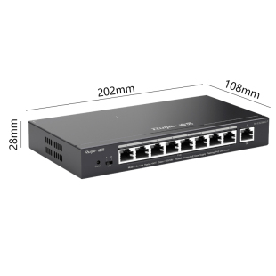 Сетевой коммутатор Ruijie/Ruijie Ruiyi RG-ES209GC-P 8 полных гигабитных коммутаторов Poe