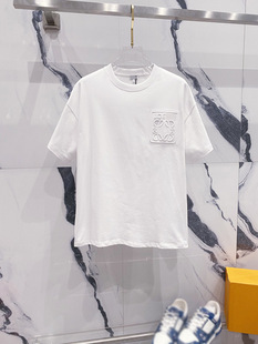 2025 Spring and Summer New Heavy American Short-sleeved T-shirt Men's Loose Casual Base Shirt Fashion Brand Half-sleeved T-shirt