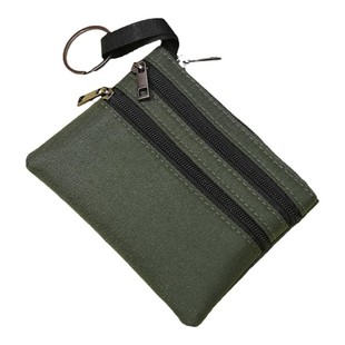 Coin Purse Men's and Women's Key Bag Multi-Layer Zipper Fabric Storage Bag Simple Student Mini Canvas Small Wallet