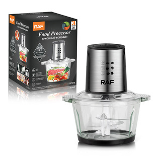 RAF European gauge cross-border household electric meat grinder glass visual stuffing grinder garlic machine meat grinder 2L