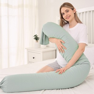 Baolilong Granules Double-ended Silicone Buckle Pregnant Women's Pillow Side Sleeping Clip Leg Backrest Cylindrical Pillow Multifunctional Lactation Pillow