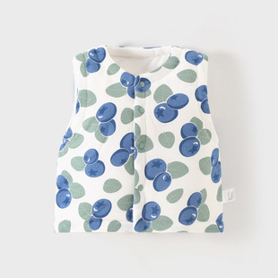 Baby Vest Spring and Autumn Pure Cotton Baby Vest Autumn and Winter Outer Wear Children's Waistcoat Cotton Vest