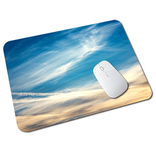 Small size girl's heart atmosphere fresh office mouse mat Nordic style simple healing household non-slip computer mat