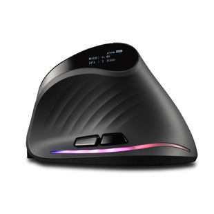 Дисплей ZELOTES Вертикальная беспроводная мышь для отключения звука RGB Программирование вертикальной эргономической мыши F-35C