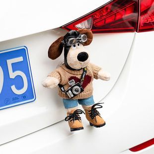 Car plug-in doll trunk pendant car rear pendant electric car locomotive decoration detachable doll