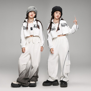 Jazz Dance Performance Costume Girl's jazz Korean-style Show Performance Costume Street Dance Children's Fashion Costume hiphop suit Autumn