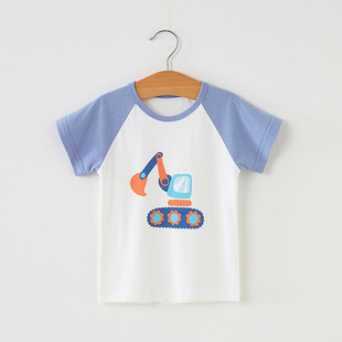 Baby Short-sleeved T-shirt Clothes Cotton Girls Boys Summer Wear Children's Wear Half-sleeved Top 0 Years Old 1 Children 3 Baby Girls