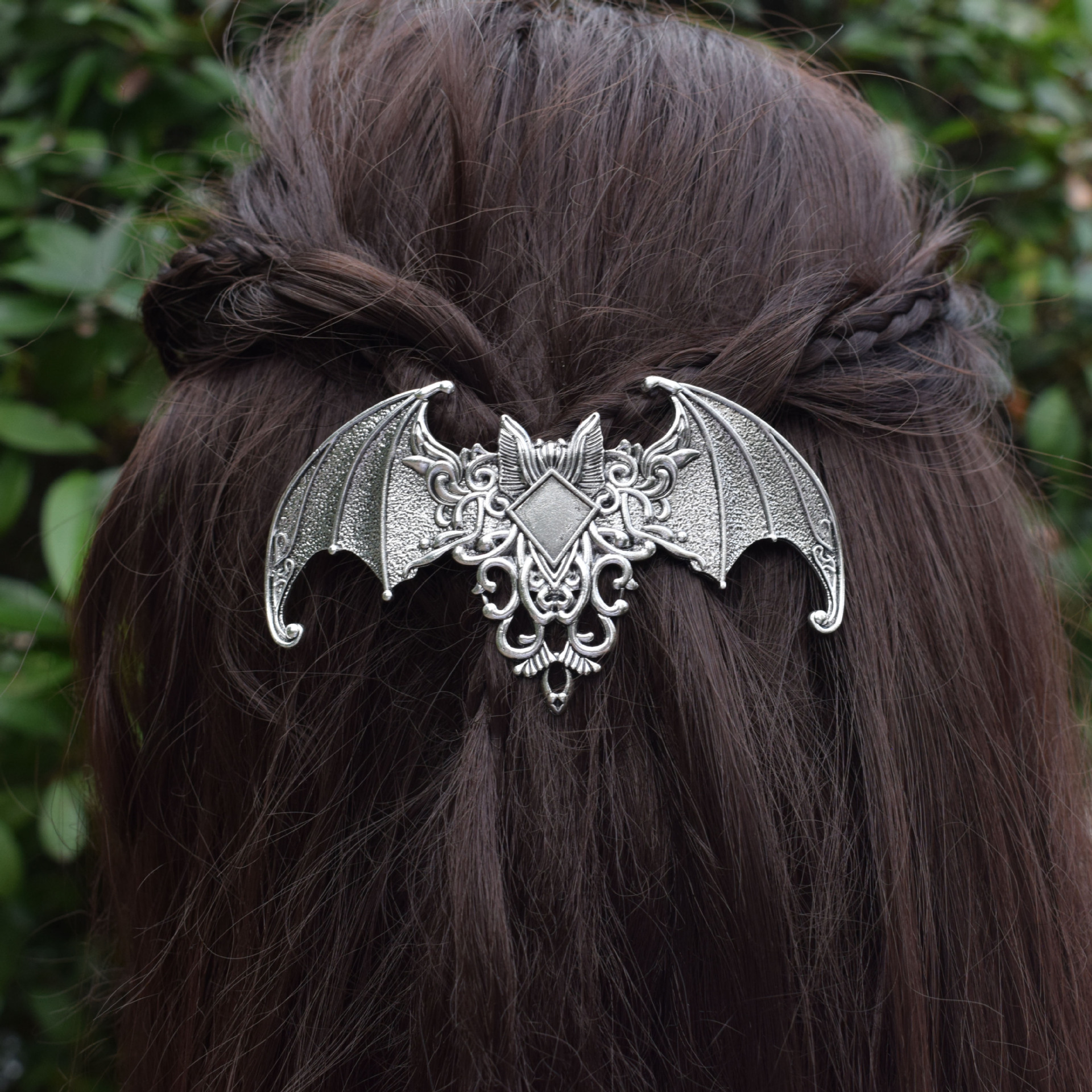 Neo-Gothic Witch Halloween French Bat Hairpin Hair Accessories Suitable for Women Hairpins